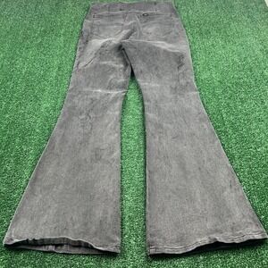 Lee Jeans Women's M Charcoal Gray 28x30" Flare Stretch High Rise Bell Bottom Y2K